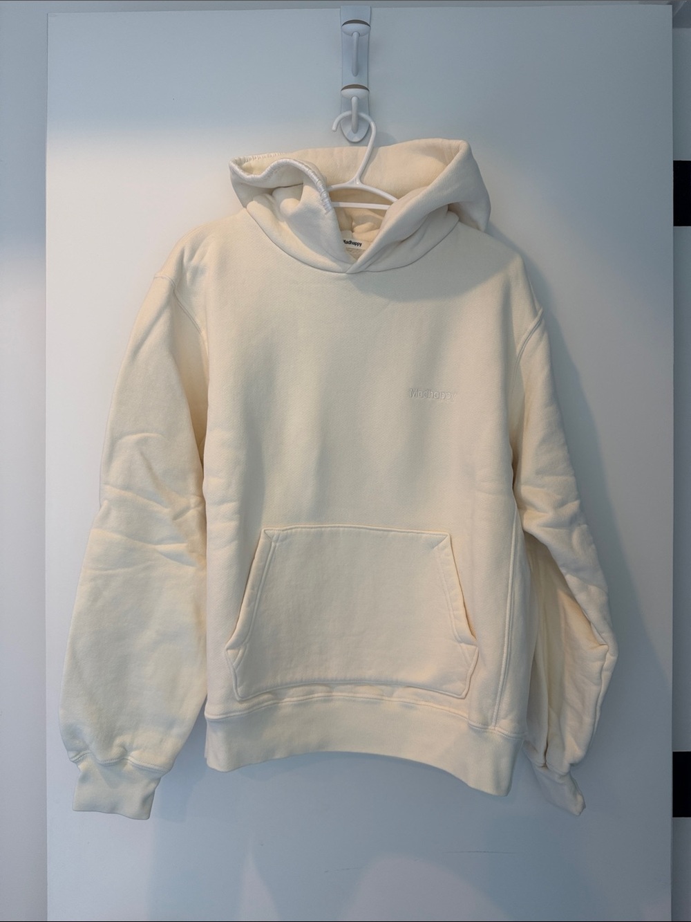Madhappy Classics Fleece Hoodie in Vanilla